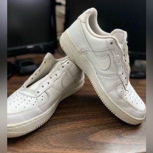 Classic white Nike Air Force One’s in men’s size 9